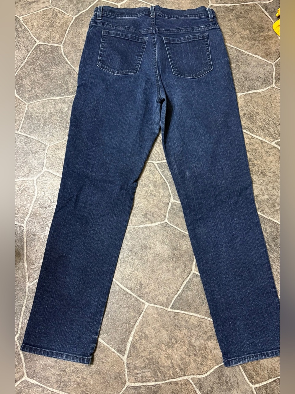 Gloria Vanderbilt Straight Leg Jeans — Dark Indigo Blue